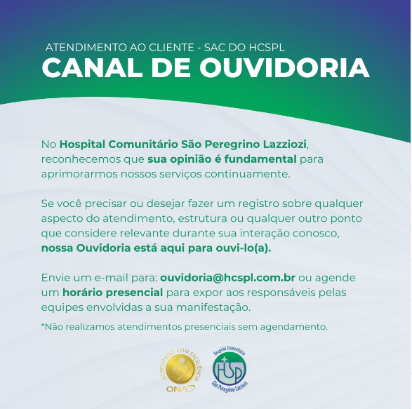 HCSPL | Canal de Ouvidoria